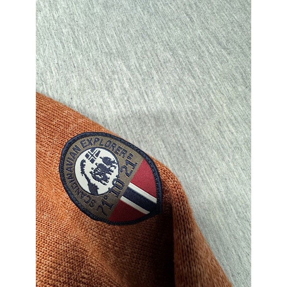 Scandinavian Explorer Womens Burnt Orange Embroidered‎ Jacket Size S - Picture 3 of 8
